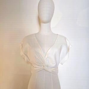 ZARA Cropped Top Shirt with Knot